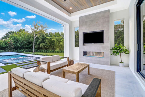 outdoor living area